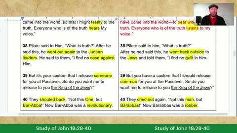 01/27/26 - Tuesday Bible Study (John 18:28-40)