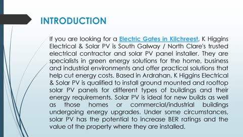 If you are looking for Electric Gates in Kilchreest