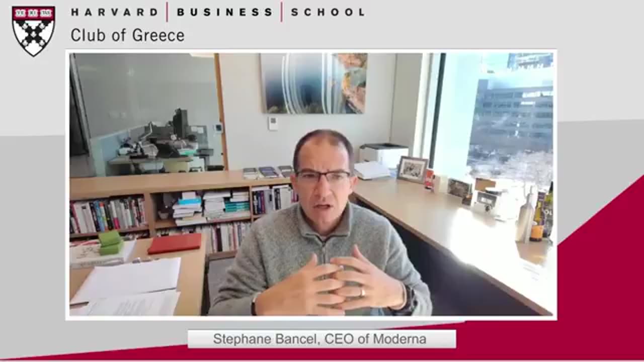 Moderna CEO Stephane Bancel talks about teaming up with PALANTIR to increase the speed of its “clinical trials.”