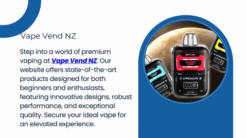 Vape Vend NZ : Experience Premium Vaping Technology