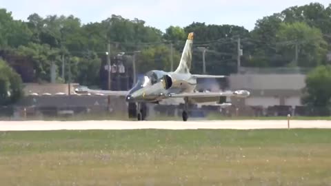 The L-39 Albatros jet trainer lost its canopy right during the takeoff roll
