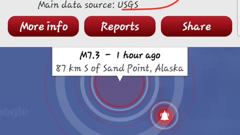 🚨 Breaking News! 📰 📺DUMB cluster off the coast of Alaska! 💥 🕳 7.3 blast!