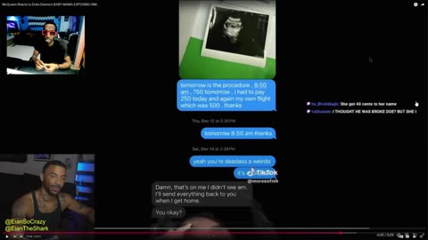 McQueen Reacts to Duke Dennis's BABY MAMA EXPOSING HIM UNCLE EIAN REACTS