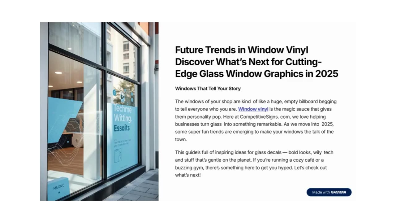 Future Trends in Window Vinyl Discover What’s Next for Cutting-Edge Glass Window Graphics in 2025