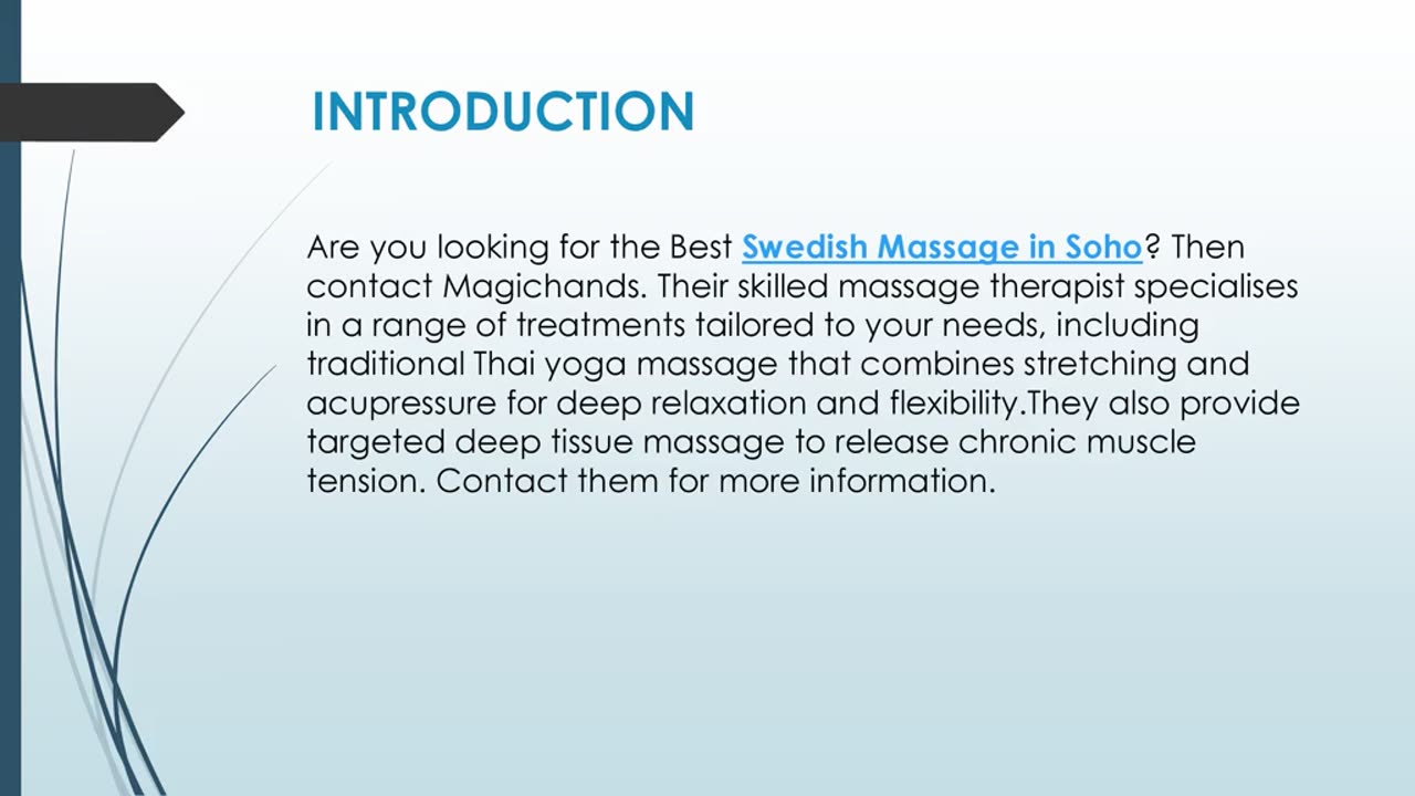Best Swedish Massage in Soho