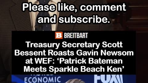 Bessent Torches Newsom at Davos in Brutal Roast