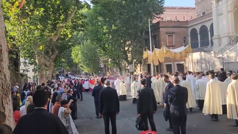 The awe-inspiring presence of the successor of Saint Peter.