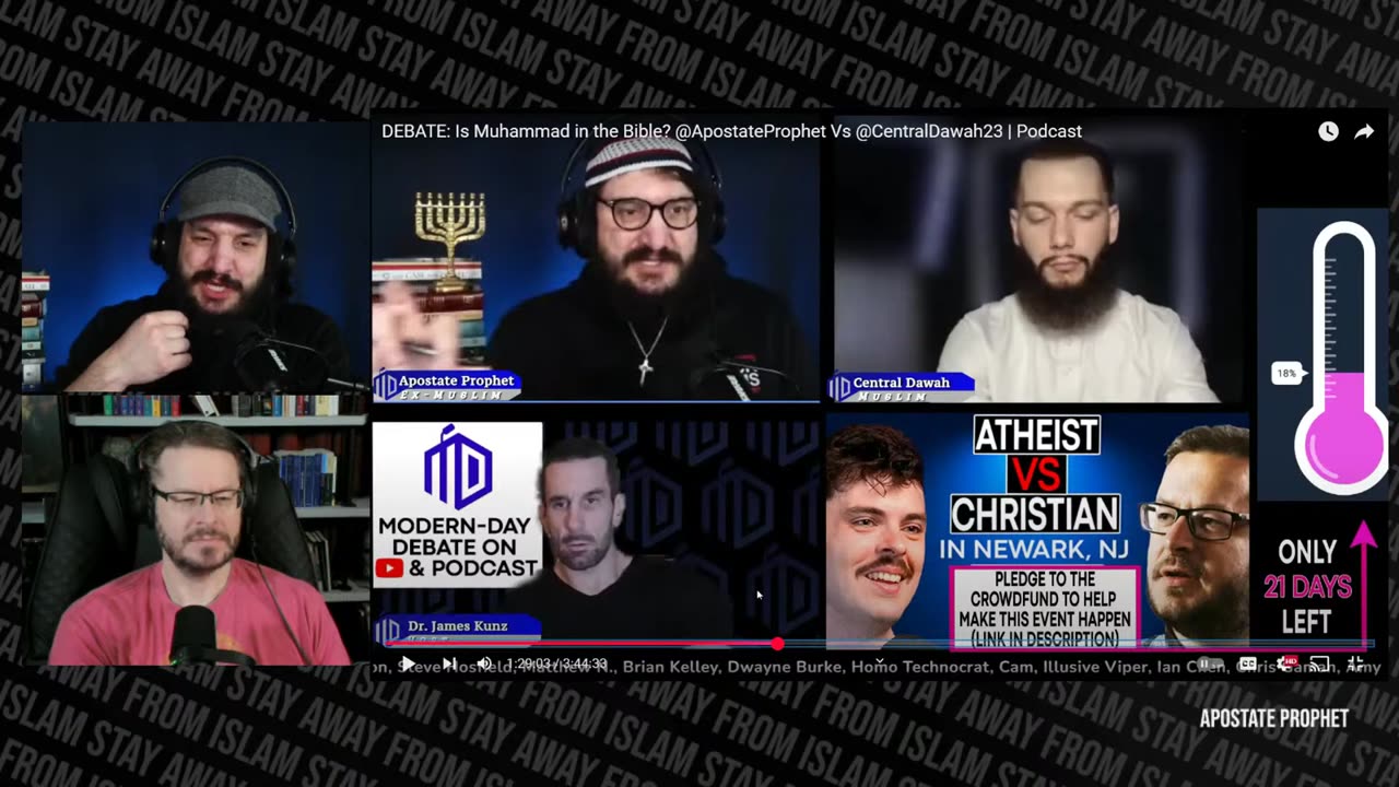 Muslim Debater LOSES IT, Threatens Me and QUITS!