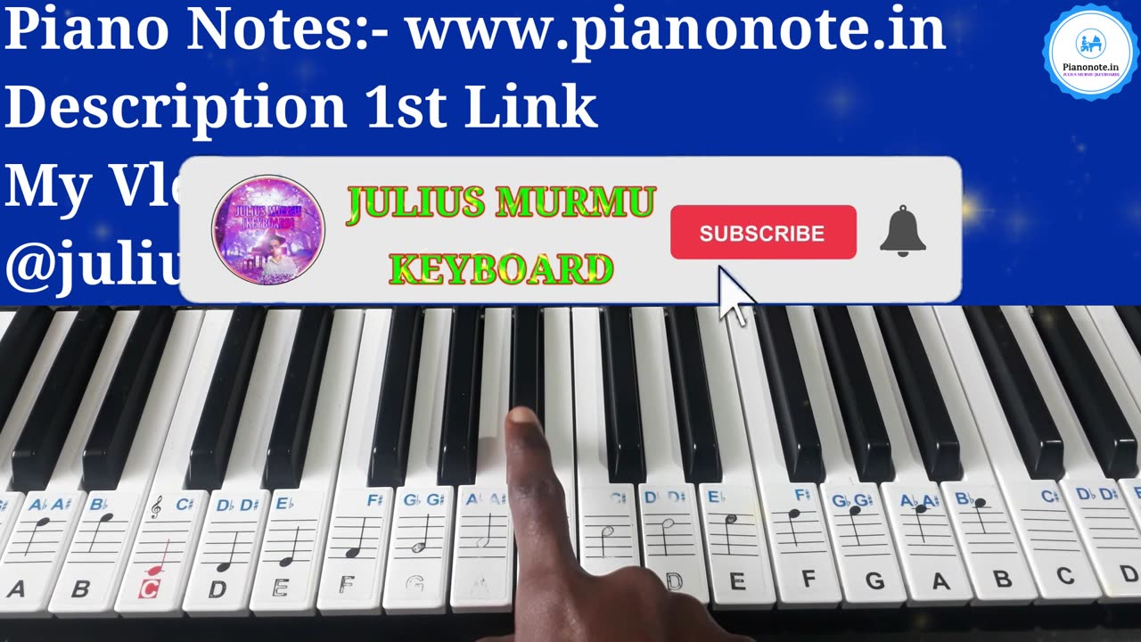 Muskurane Ki Wajah Tum Ho Piano Tutorial with Notes Part 2 | Julius Murmu Keyboard | Citylights