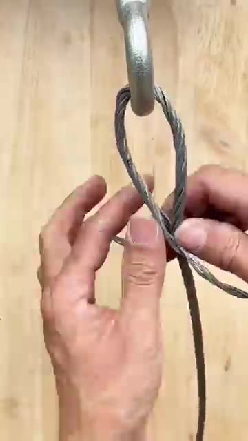 How to Connect Steel Cable Without Accessories | DIY Tips 🔧"*