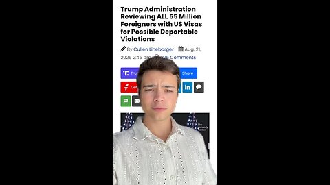 Victor Reacts: When Did America Get Flooded With 55 Million Visa Holders?