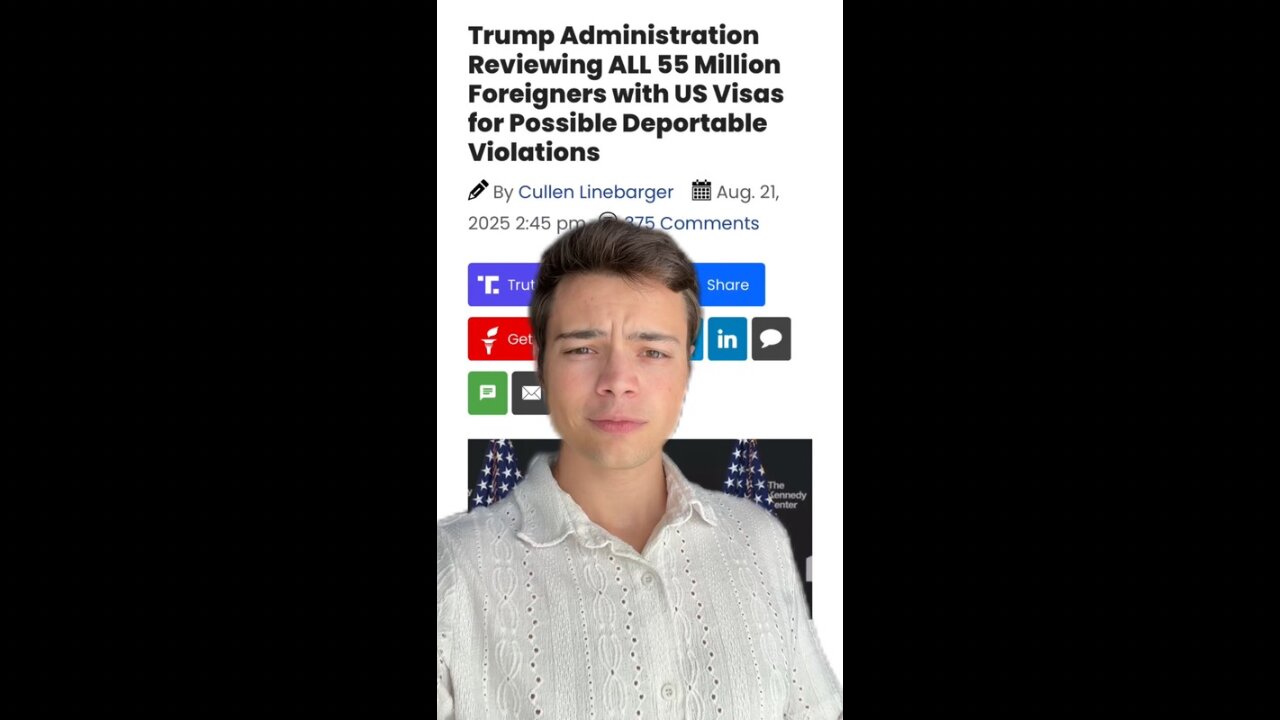 Victor Reacts: When Did America Get Flooded With 55 Million Visa Holders?