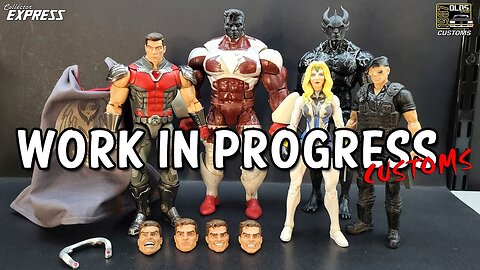 Custom Marvel Legends Work in Progress Projects - Prime, Barney Ross, Lore, Steel Valkyrie, Nihilus