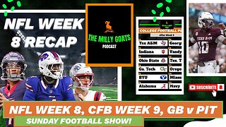 NFL Week 8 Round-up, CFB Week 9 Recap, & Steelers + Packers LIVE!