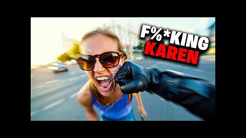 Bikers Vs Angry Karens - Road Rage Gone Wild