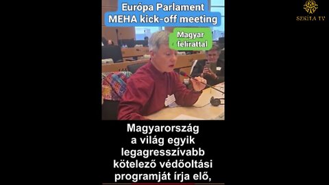 Mihalik Angelika az EU parlamentben