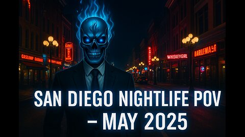 Gaslamp Quarter Night Drive | San Diego 5th Ave Strip Tour | May 2025 (Bars, Clubs, Zombies)