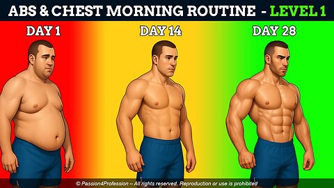 10 Min Chest & Abs Daily Morning Routine | No Equipment | Level 1 | Home Workout #workout