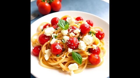 Recipe - Pasta with Feta Cheese and Cherry Tomatoes