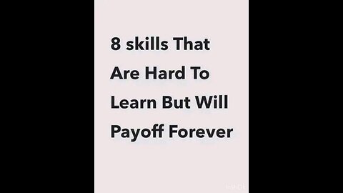 8 Skils that are hard to follow