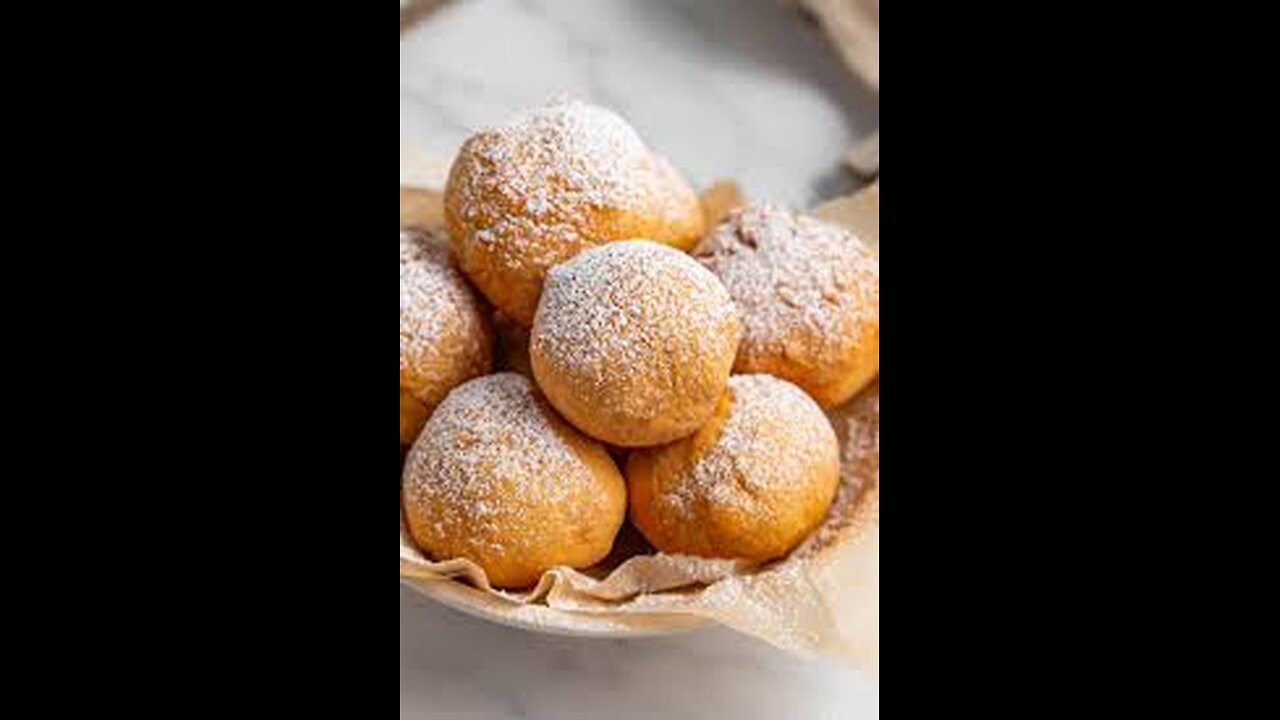 Crispy fried dough balls