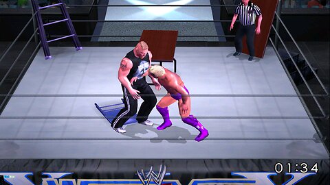 Brock Lesnar vs Ric Flair |TLC |π🪜🪑 SmackDown Here Comes the Pain |# Brock lesnar # F5 # Codman