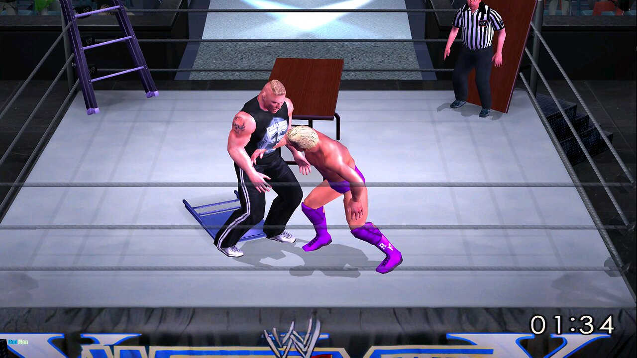 Brock Lesnar vs Ric Flair |TLC |π🪜🪑 SmackDown Here Comes the Pain |# Brock lesnar # F5 # Codman