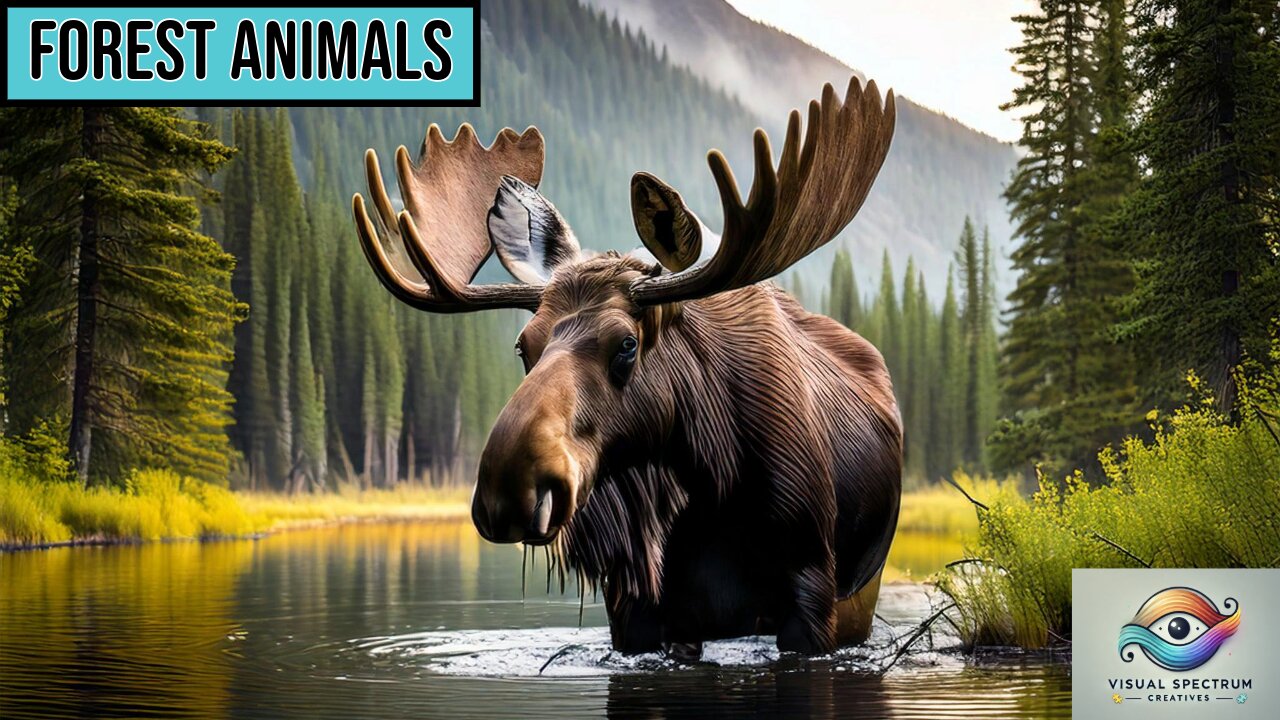 Forest Animals Video for Kids | Soothing Sounds & Gentle Wildlife Animation