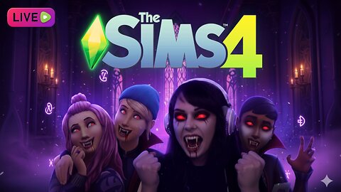 🟣LIVE - SIMS 4 VAMPIRE: Completing the Vampire Aspiration in ONE Stream!