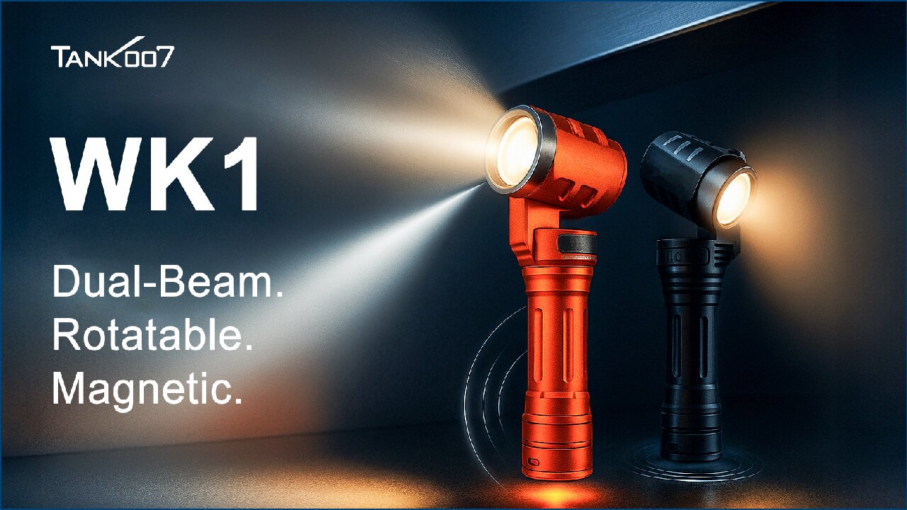 Most WK1: 1st Magnetic Dual-Beam Flashlight