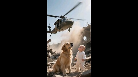 AI Dog and Baby