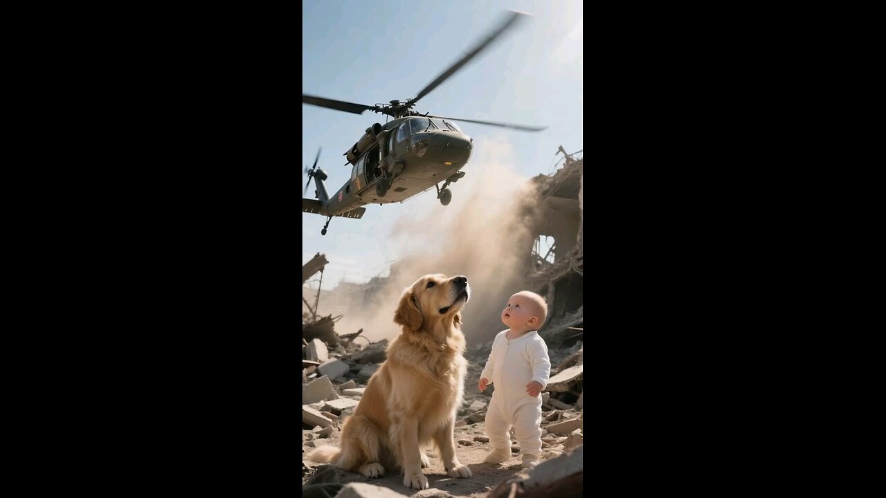 AI Dog and Baby