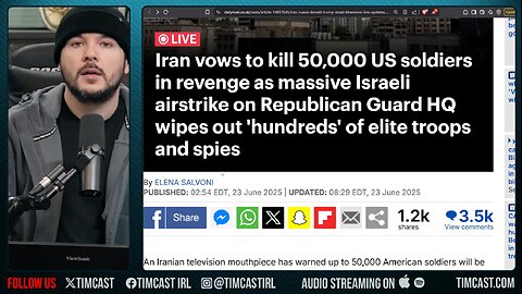 U.S. WARNS Of Iranian RETALIATION, Iran Vows To KILL 50,000 Troops, Russia Says It & Others May Join