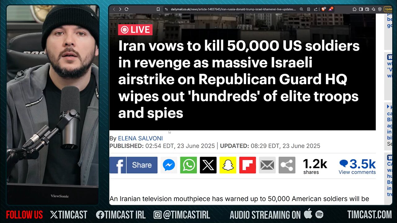 U.S. WARNS Of Iranian RETALIATION, Iran Vows To KILL 50,000 Troops, Russia Says It & Others May Join