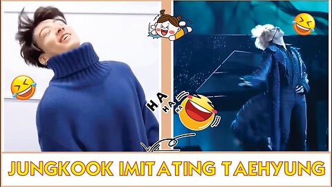 When Jungkook imitating Taehyung- Taekook funny moments