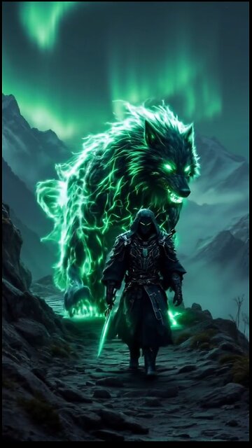 🔥 The Shadow Warrior & His Electric Wolf | Epic Dark Fantasy Animation ⚡🐺