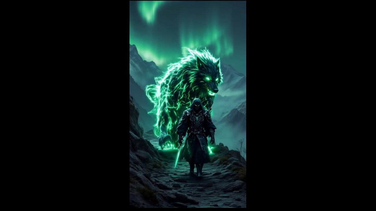 🔥 The Shadow Warrior & His Electric Wolf | Epic Dark Fantasy Animation ⚡🐺