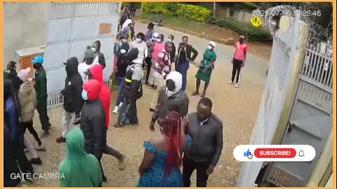 CCTV camera footage Show goons at kenya human rights commission offices