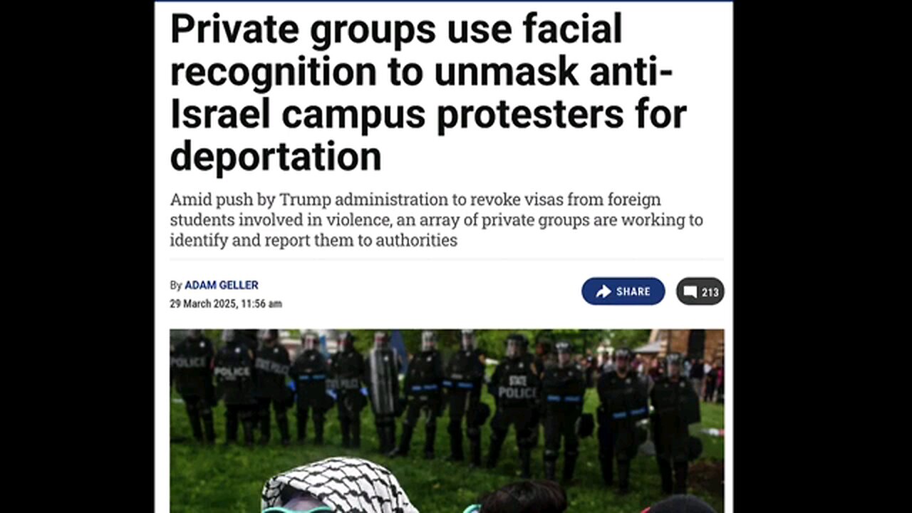 Facial Recognition Agenda