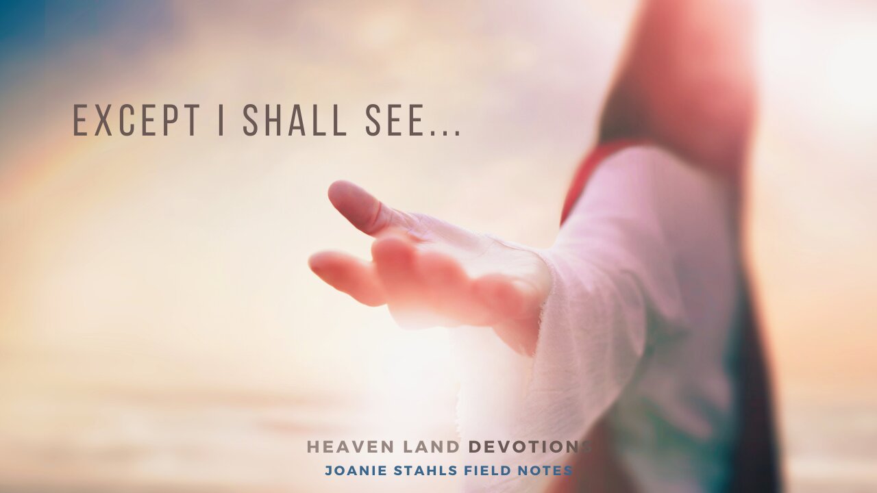 Heaven Land Devotions - Except I Shall See...