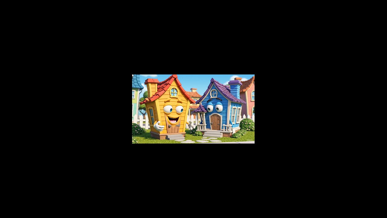 enjoy two houses the cartoon animation video story.