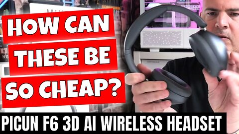 BEST Budget ANC Bluetooth Wireless 3D AI Headset Picun F6 Review