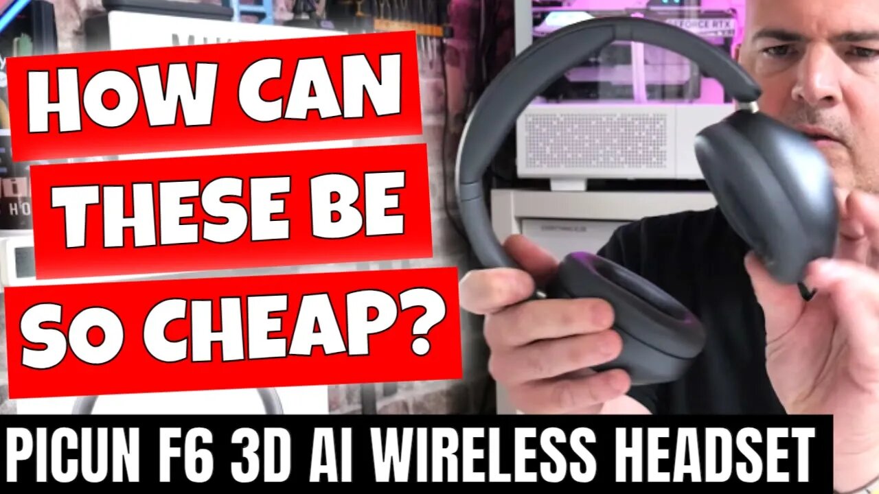 BEST Budget ANC Bluetooth Wireless 3D AI Headset Picun F6 Review