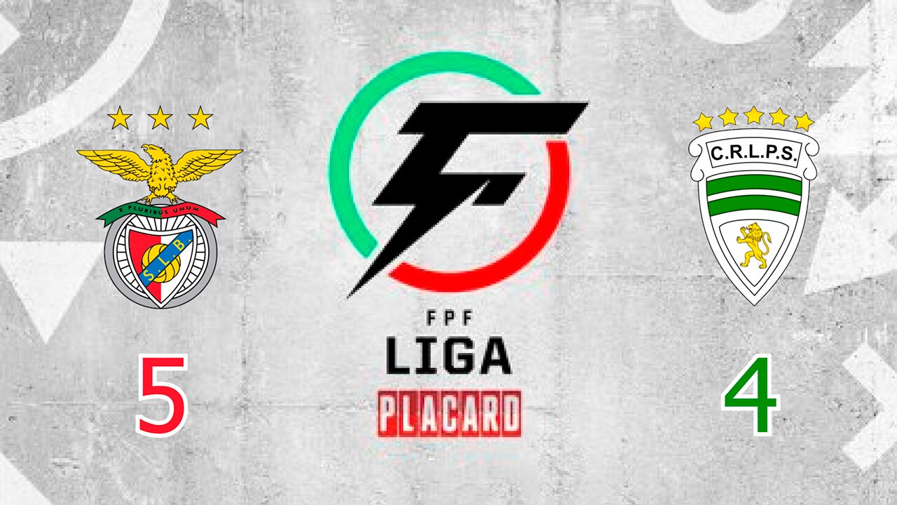 Benfica (5) X (4) Leões de Porto Salvo - 17º Jornada da Liga Placard 2024/25 #ligaplacard #futsal.