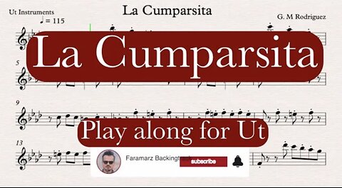 La Cumparsita - Rodriguez | Play along for Ut Instruments