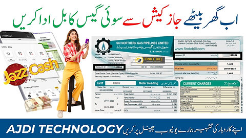 How To Pay Gas Bill Through #Jazzcash