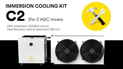 C2 Oil Immersion Cooling Kit - Compact 12kW Solution for 2x S19 Miners