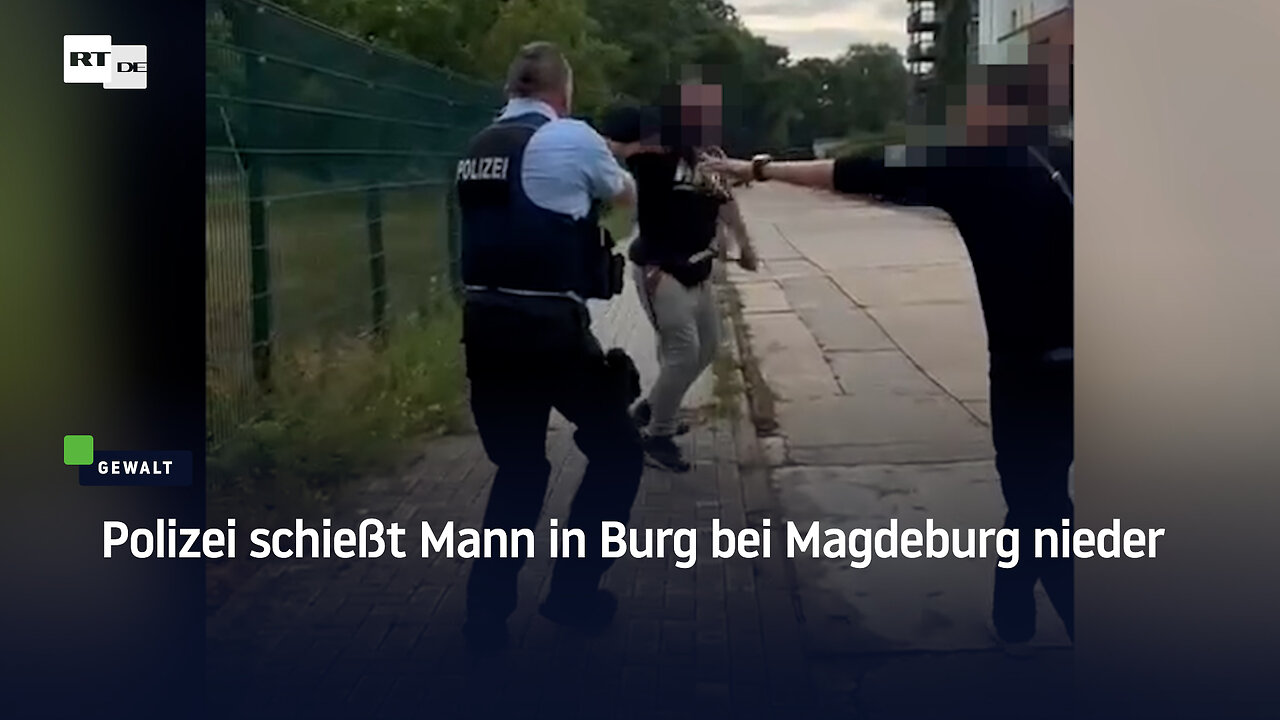 Polizei schießt Mann in Burg bei Magdeburg nieder