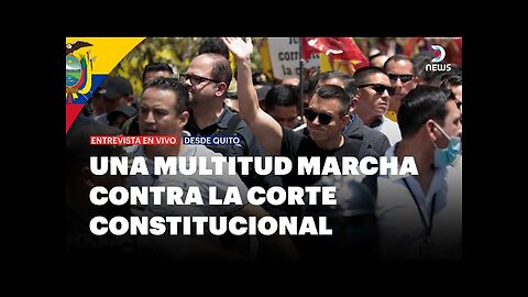 A marcha convocada por Daniel Noboa expressou o seu repúdio ao Tribunal Constitucional - DNews 12 de agosto. 2025