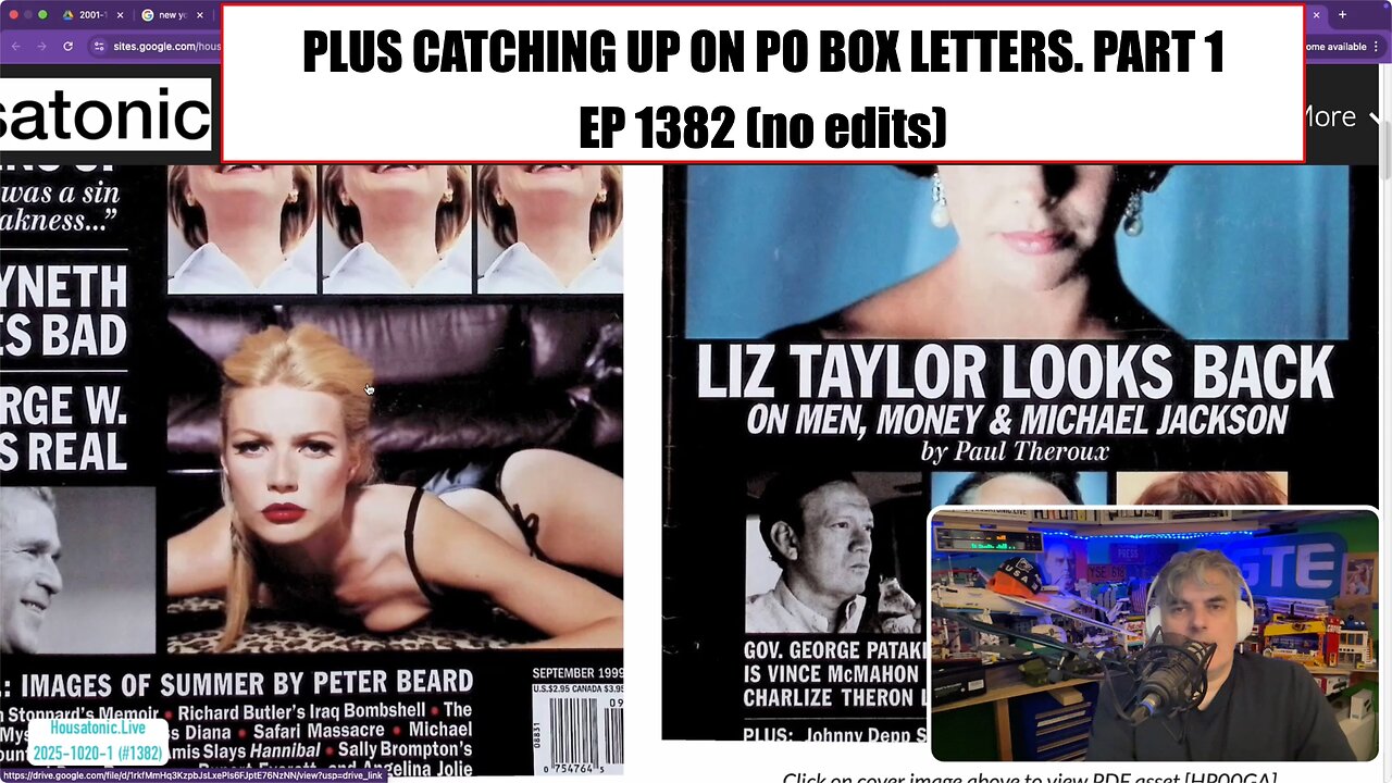 Letters (part 1) and research updates (Bio911Truth) and mix mash Monday (Ep 1382) Youtube blocked